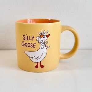 Indigo Yellow 'Silly Goose' Ceramic Mug ~ Yellow & Orange